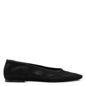 FX01437B New Burberry Mesh Detailed Slip-On Ballerina Flats